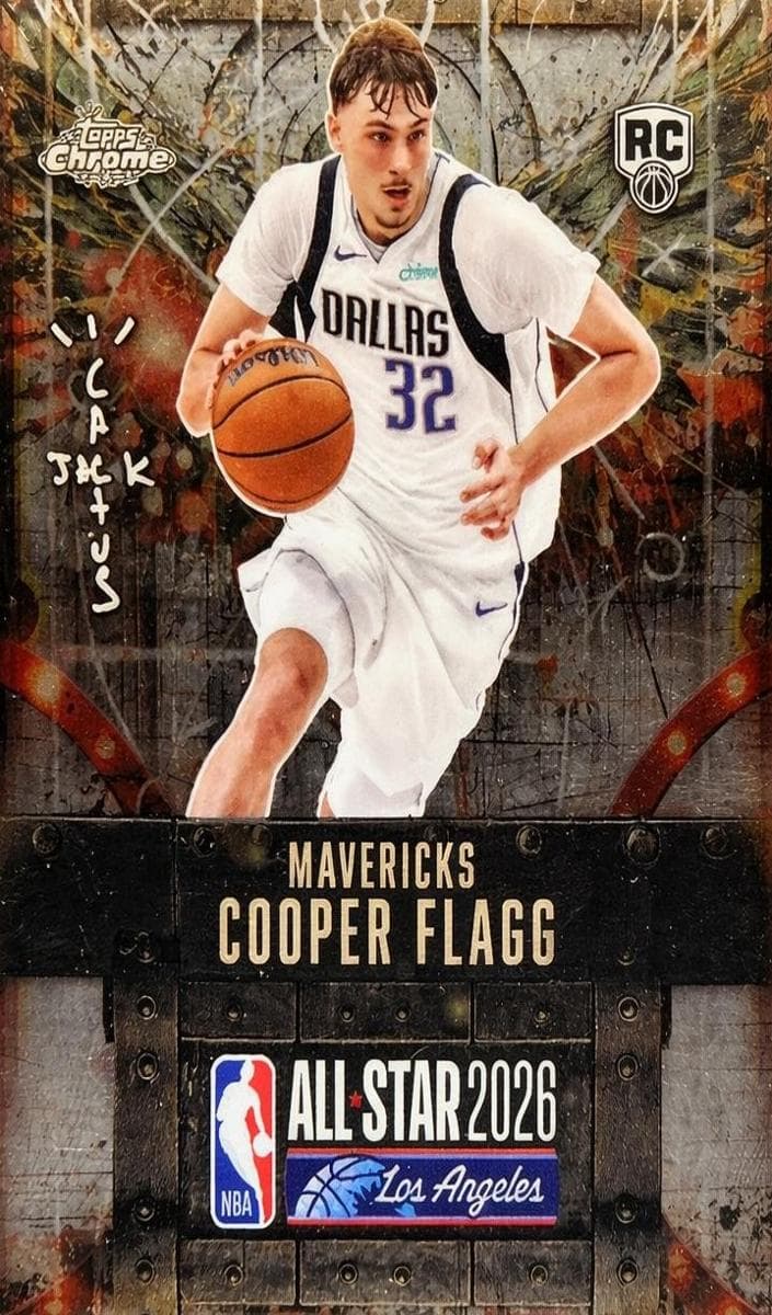 Cooper Flagg 2025 topps Topps Chrome Cactus Jack X NBA All-Star Game