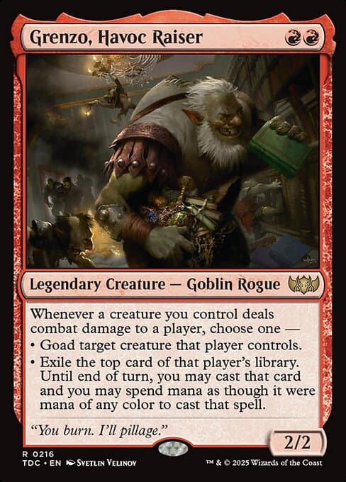 Grenzo, Havoc Raiser 2025 Magic: The Gathering Tarkir: Dragonstorm Commander