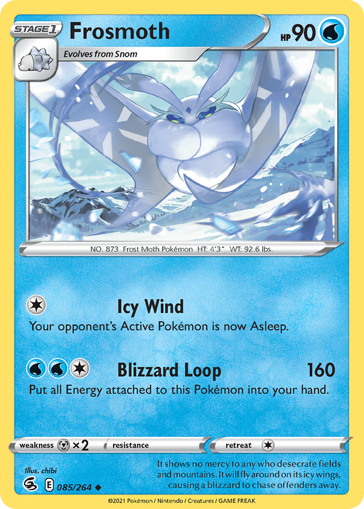 Frosmoth 2021 Pokemon Fusion Strike Reverse Holo