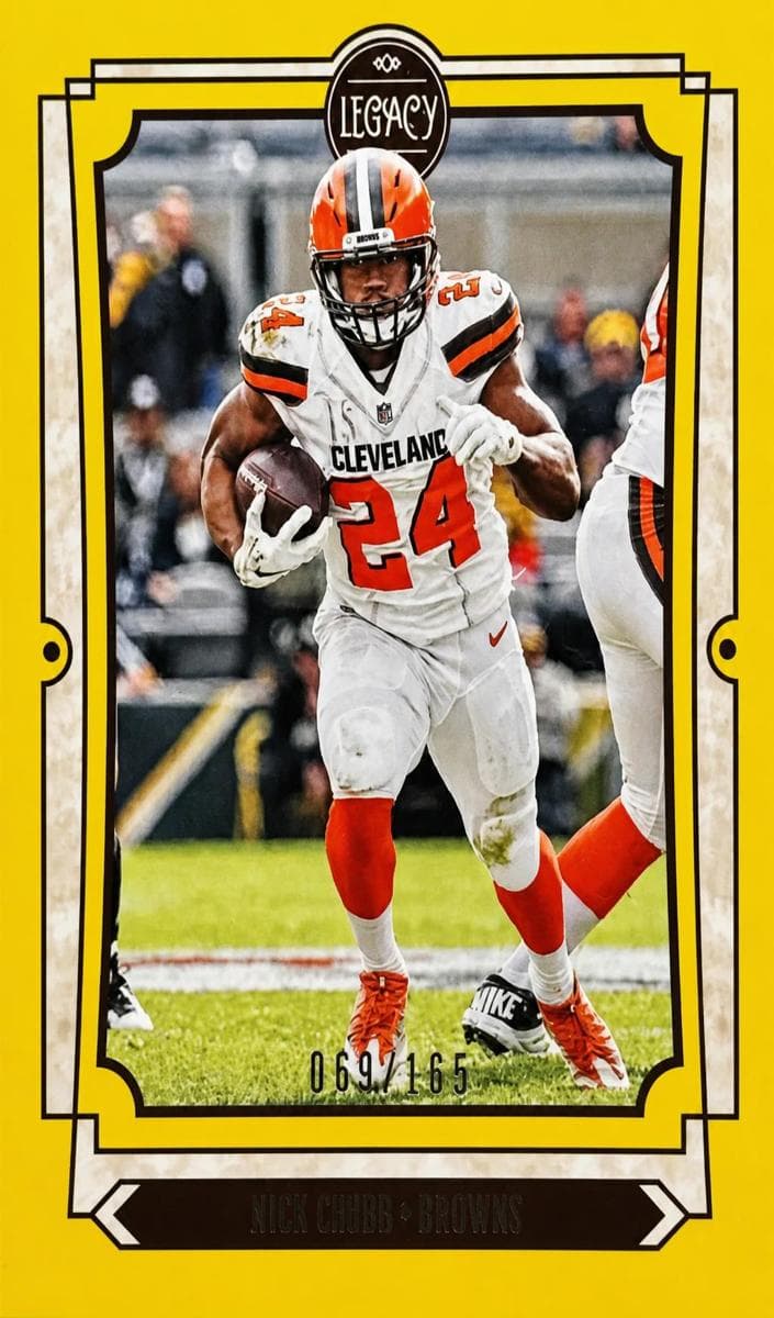 Nick Chubb 2019 panini Panini Plates & Patches