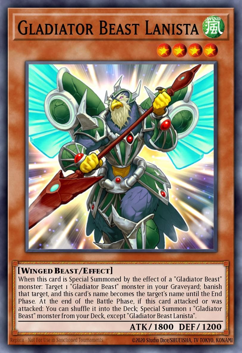 Gladiator Beast Lanista 2012 Yu-Gi-Oh! Ra Yellow Mega Pack