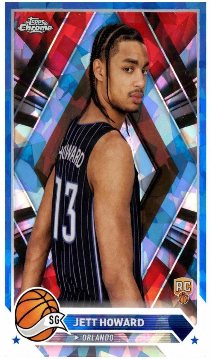 Jett Howard 2023 topps Topps Chrome Sapphire Edition