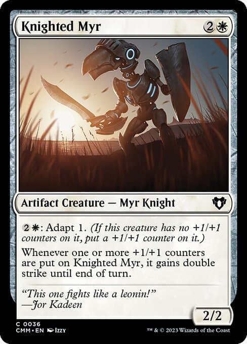 Knighted Myr 2021 Magic: The Gathering Modern Horizons 2