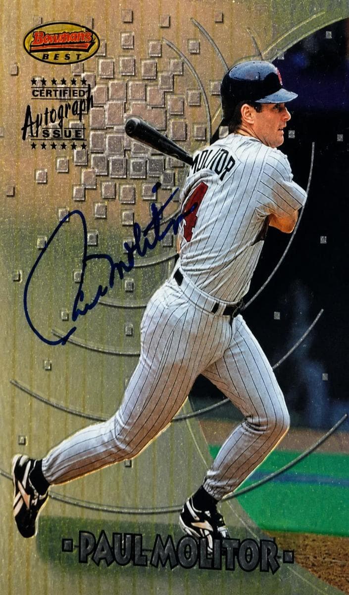 Paul Molitor 1997 bowman Bowman's Best