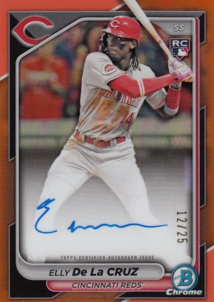 Elly De La Cruz 2024 Bowman Chrome auto card