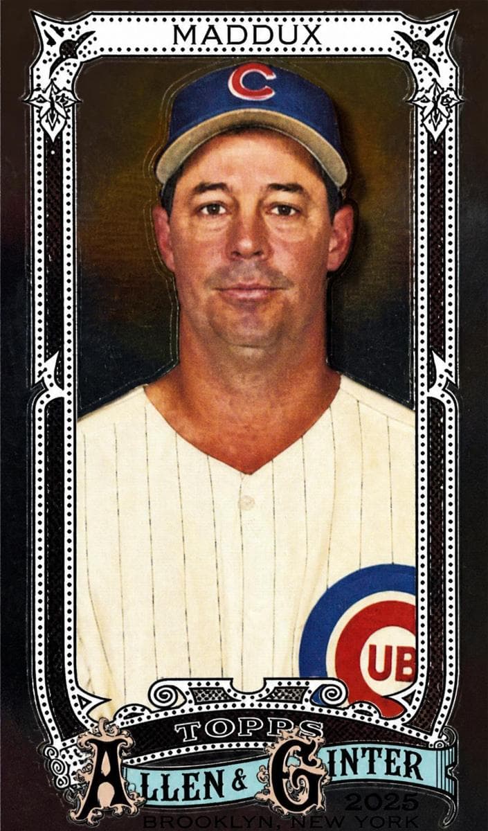 Greg Maddux 2025 topps Topps Allen & Ginter X