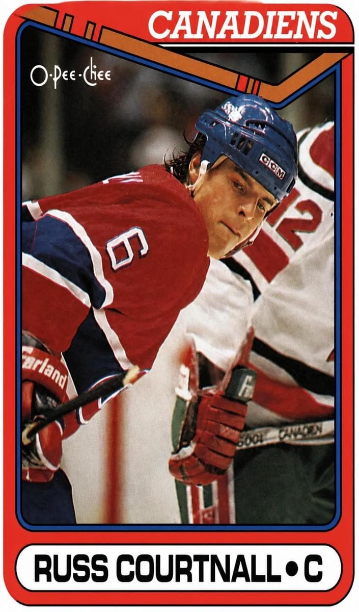 Russ Courtnall 1990 topps