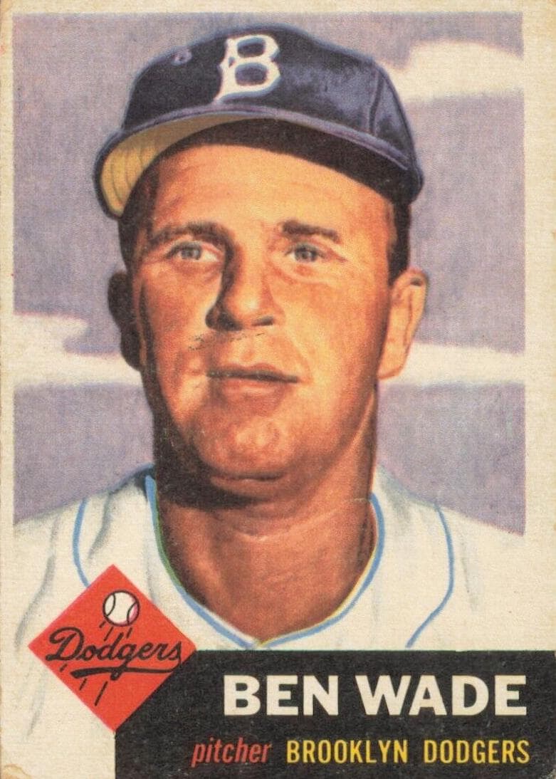Ben Wade 1953 topps Topps