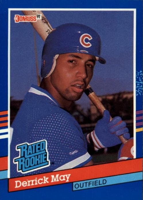 Derrick May 1991 panini Donruss