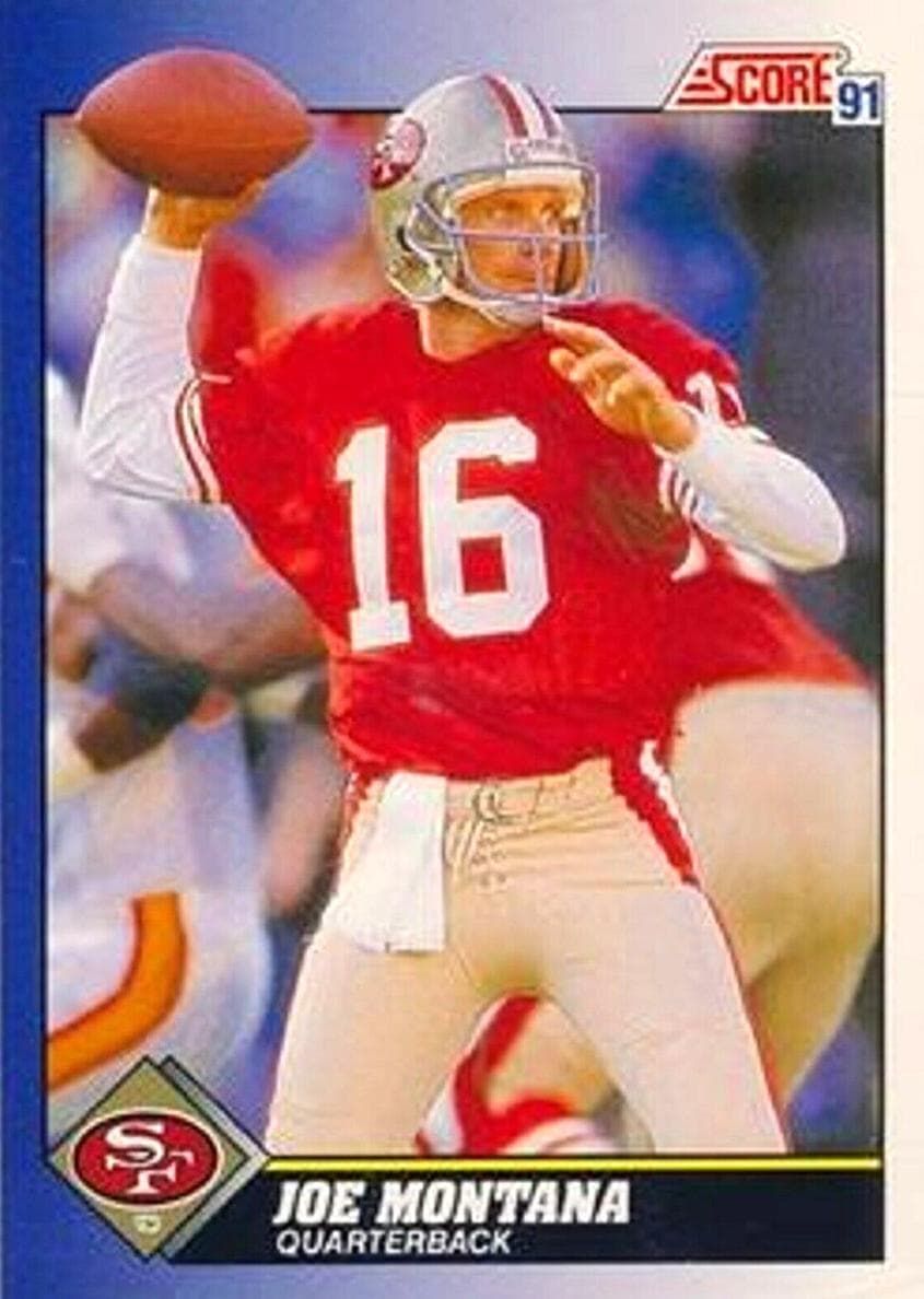 Joe Montana 1991 panini Score