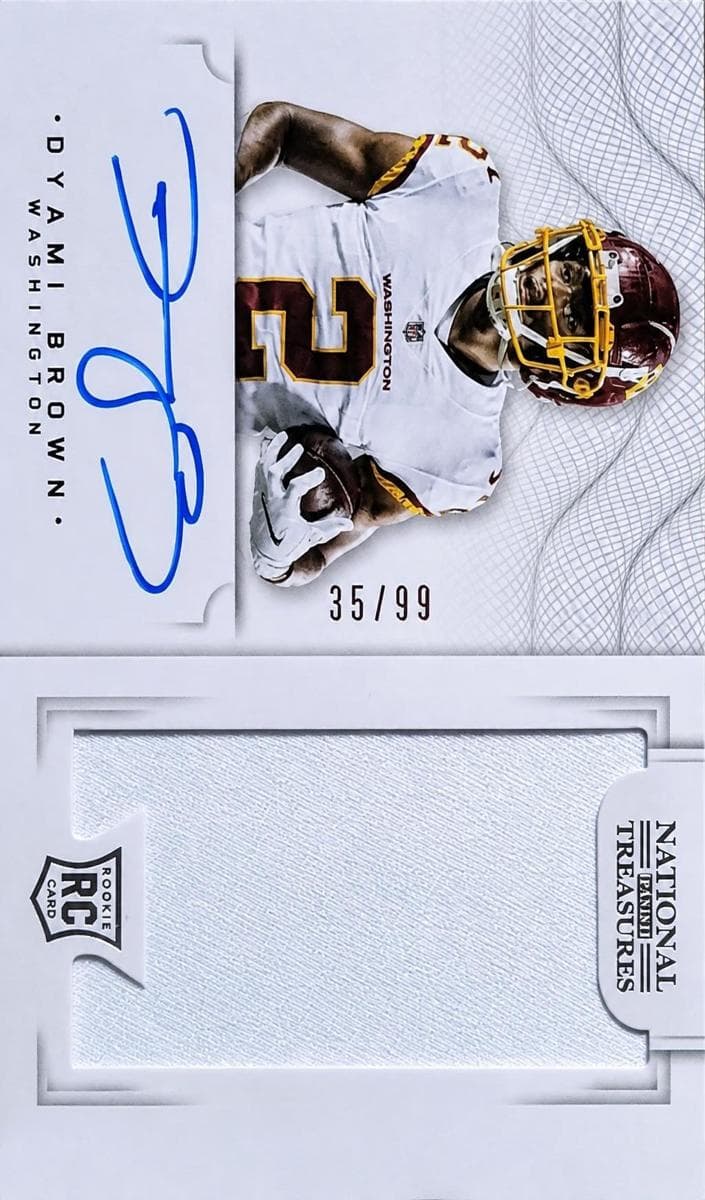 Dyami Brown 2021 panini Panini National Treasures