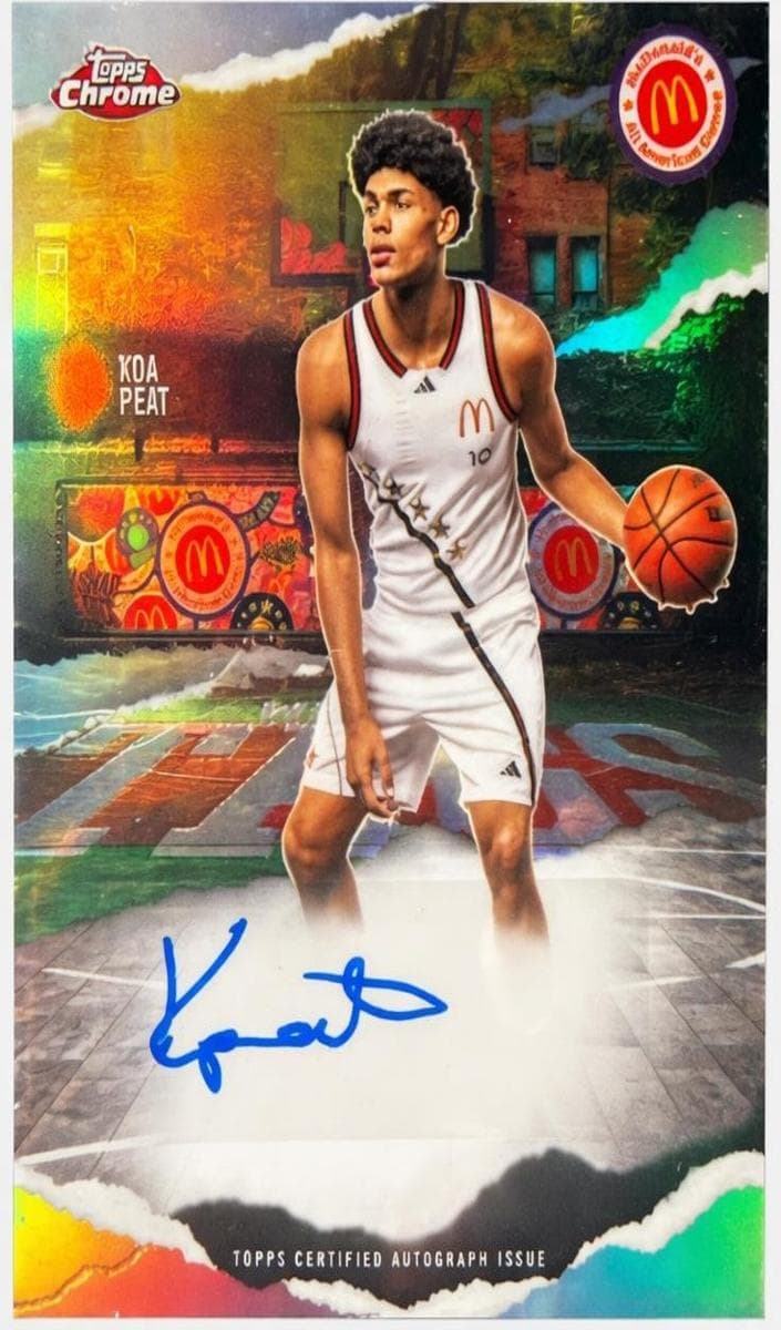 Koa Peat 2025 topps Topps Chrome McDonald's All American