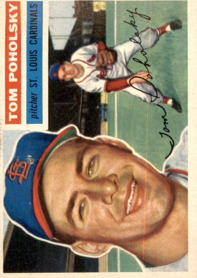Tom Poholsky 1956 topps Topps