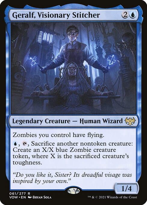 Geralf, Visionary Stitcher 2021 Magic: The Gathering Innistrad: Crimson Vow