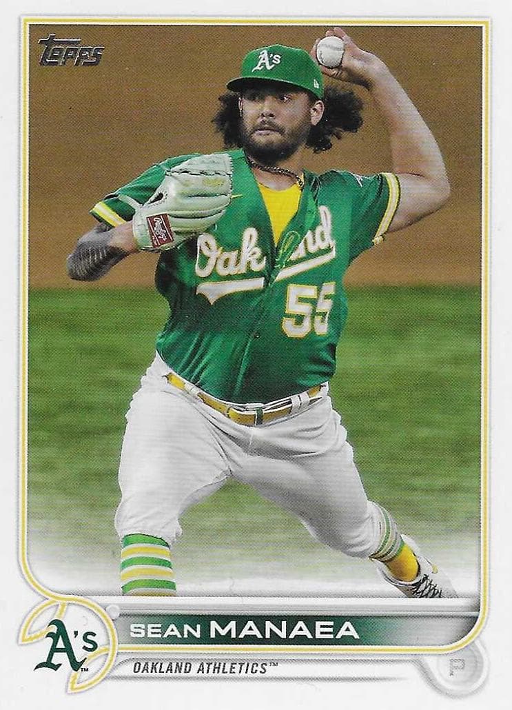 Sean Manaea 2022 topps Topps Chrome Sapphire Edition