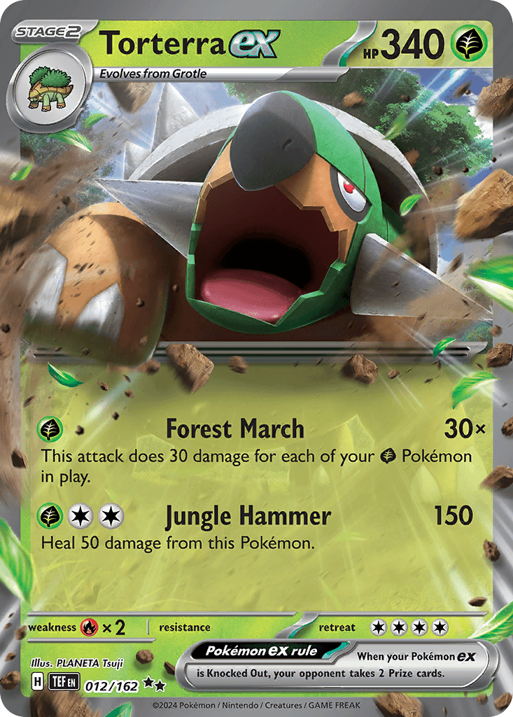 Torterra ex 2024 Pokemon Korean Wild Force