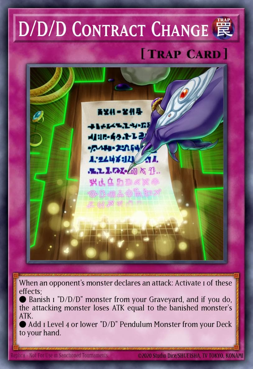D/D/D Contract Change 2016 Yu-Gi-Oh!