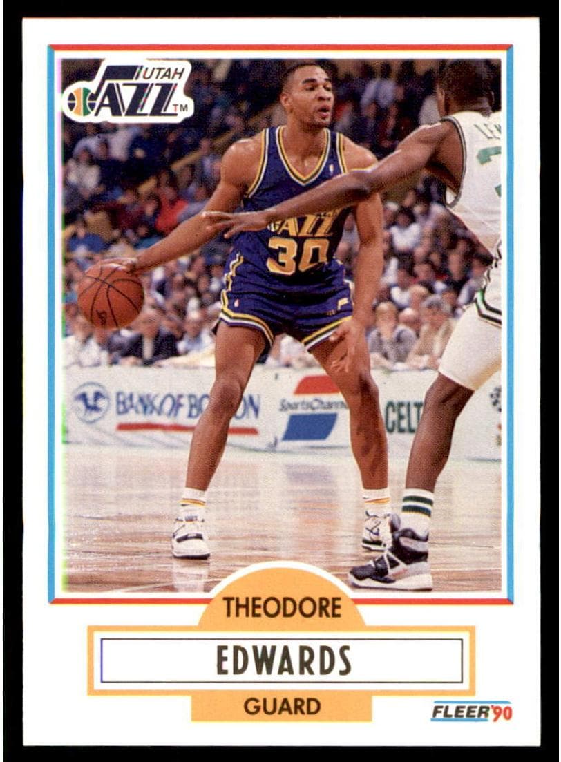 Theodore Edwards trading card
