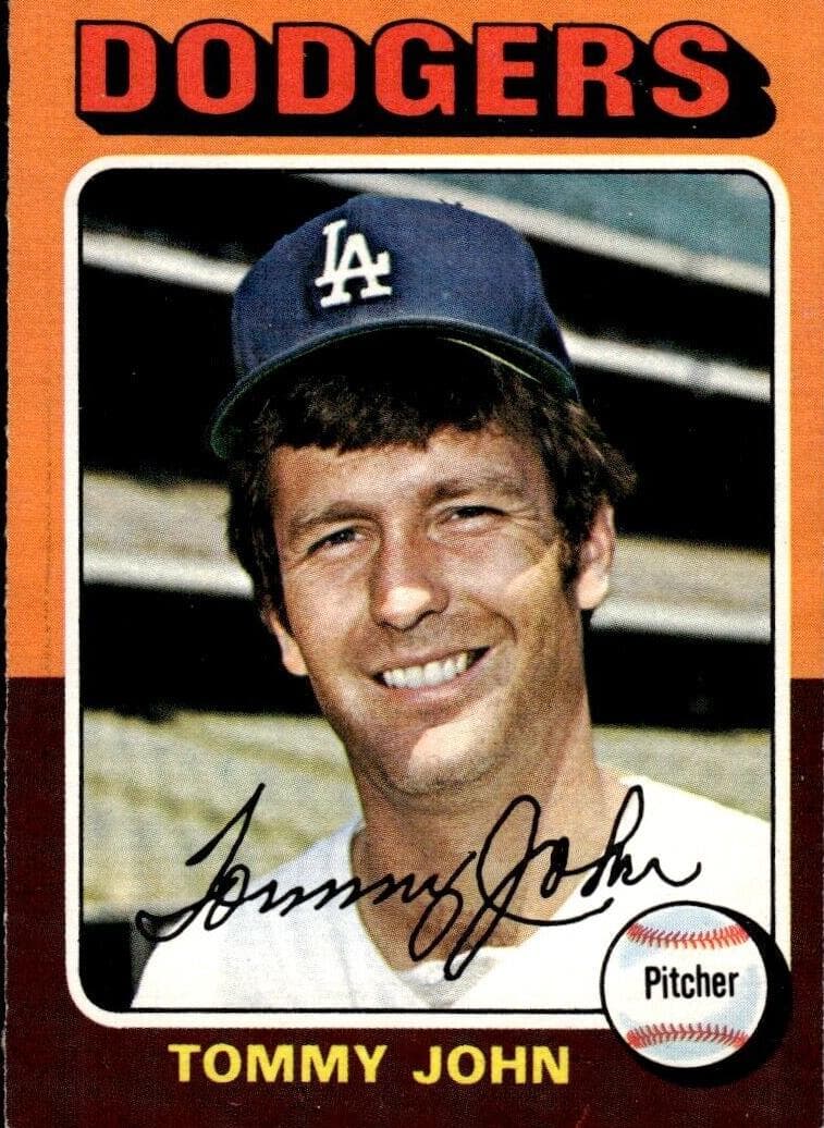 Tommy John 1975 topps
