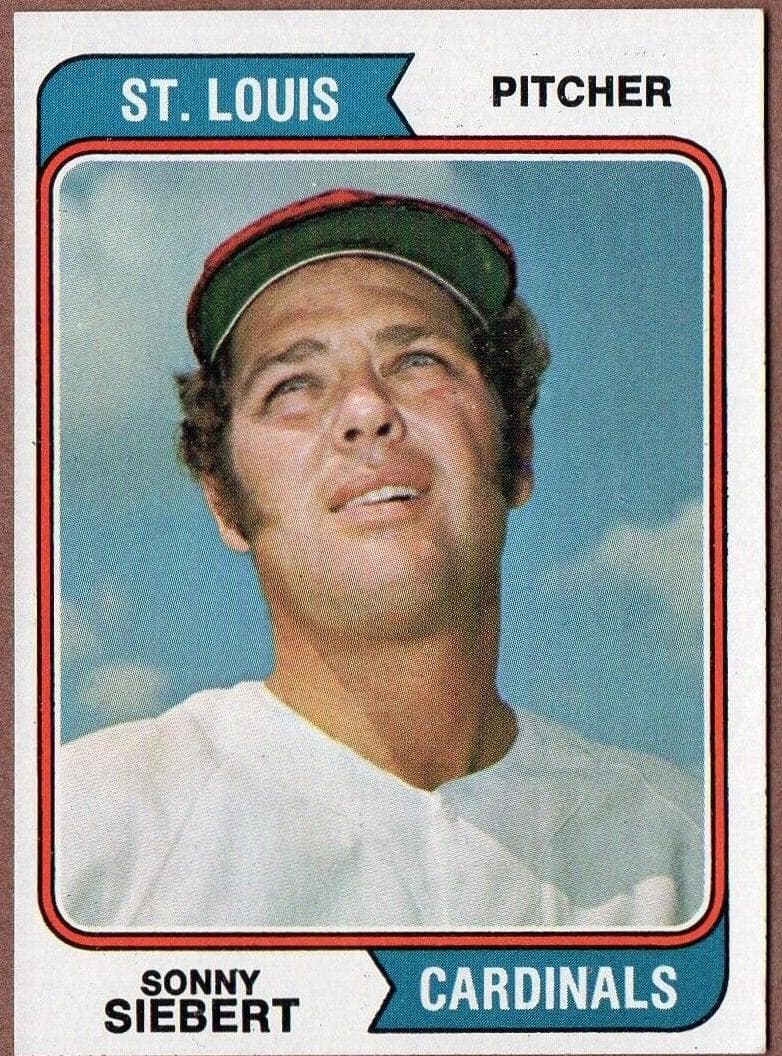 Sonny Siebert 1974 topps Topps