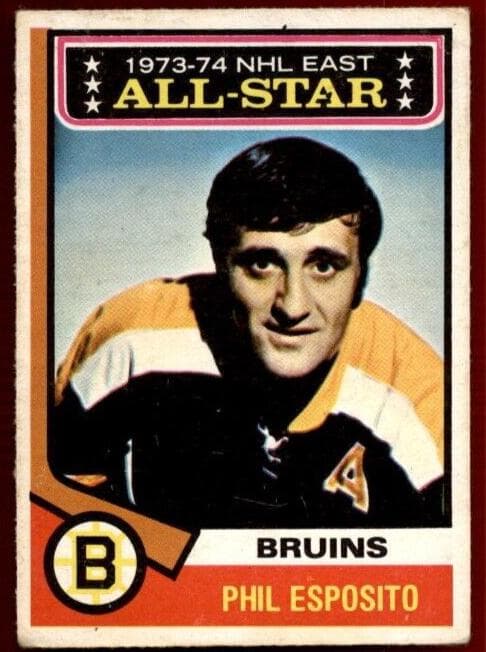 Phil Esposito 1974 topps O-Pee-Chee