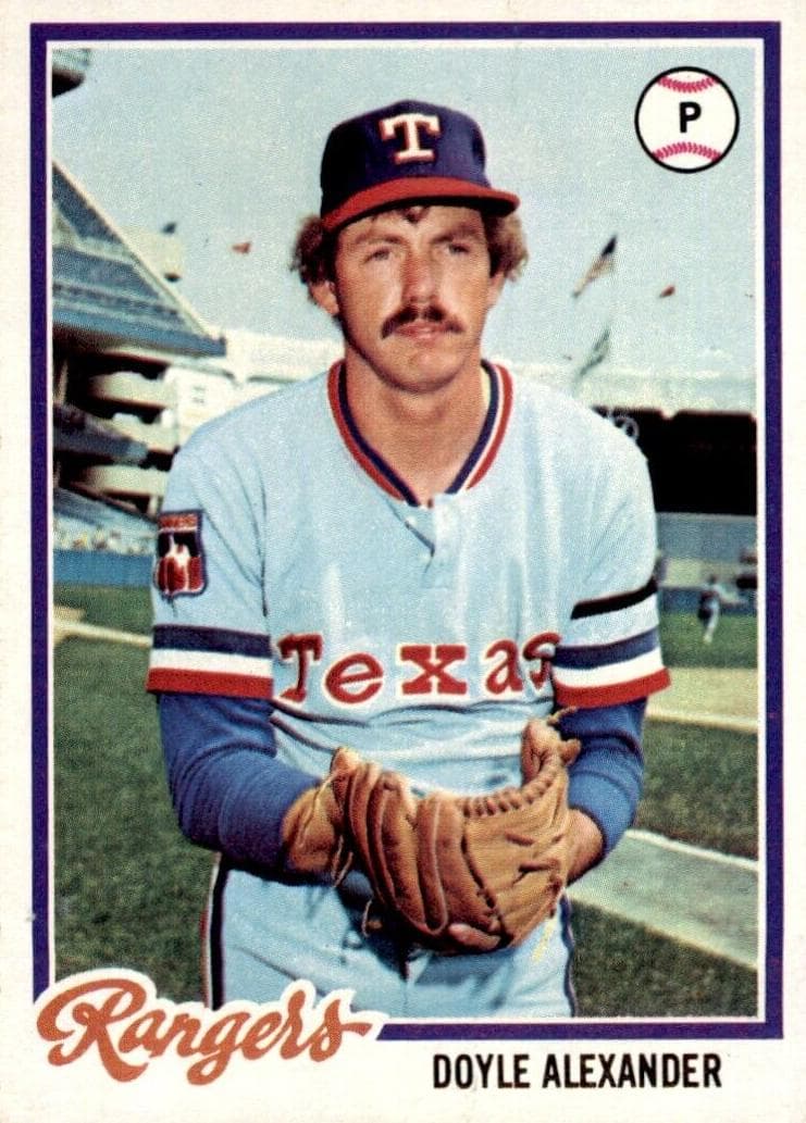 Doyle Alexander 1978 topps Topps