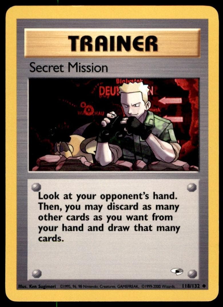 Secret Mission trading card