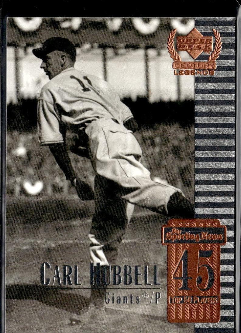 Carl Hubbell 1999 upper-deck Upper Deck Century Legends