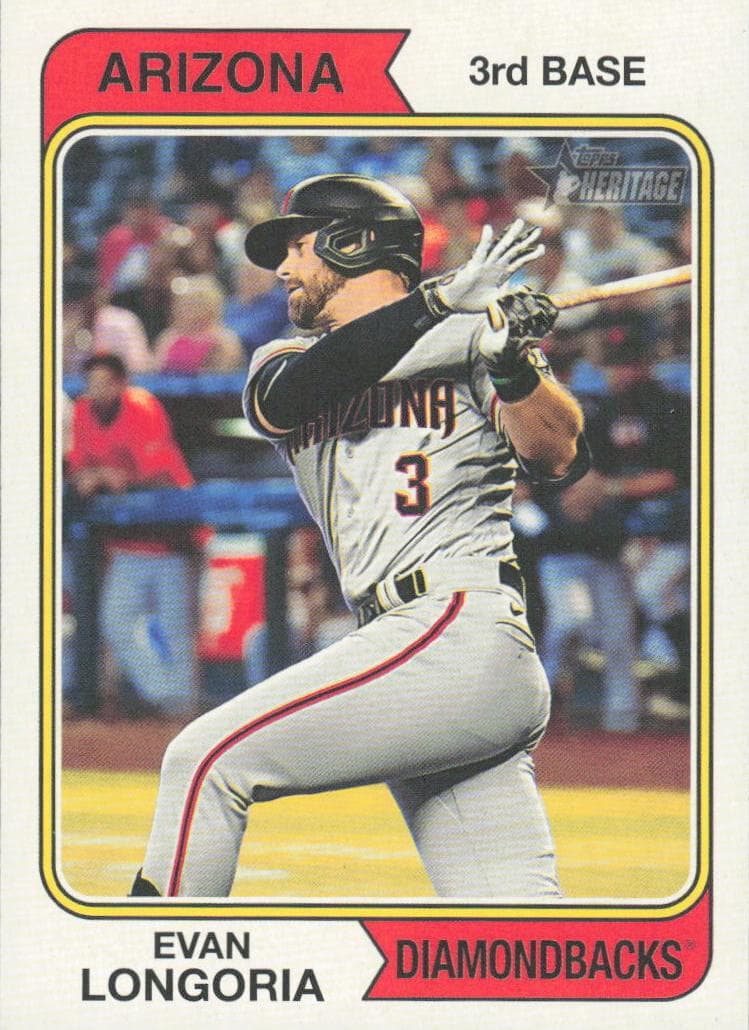 Evan Longoria 2023 topps Topps Heritage