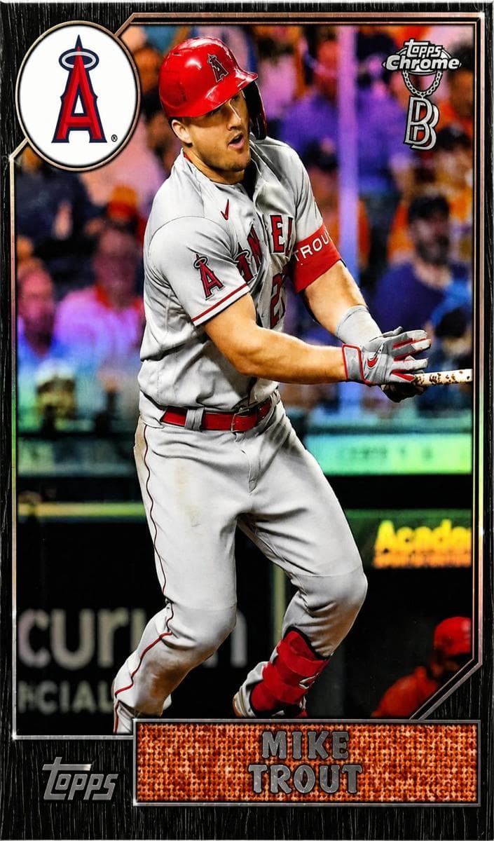 Mike Trout 2022 topps Topps Chrome Ben Baller Edition