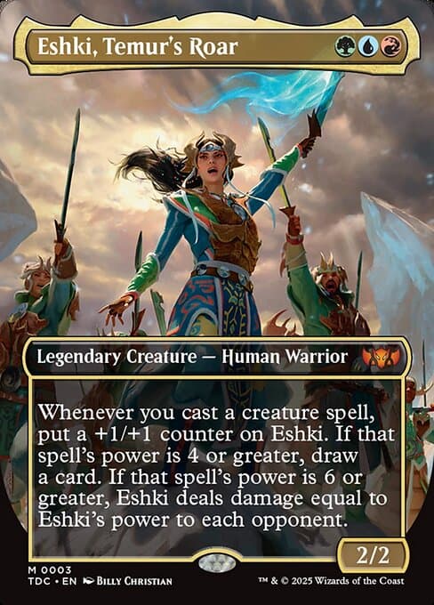 Eshki, Temur's Roar 2025 Magic: The Gathering Tarkir: Dragonstorm Commander Borderless