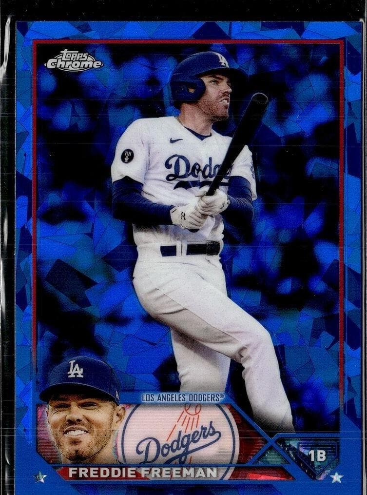 Freddie Freeman 2023 topps Topps Chrome Sapphire Edition