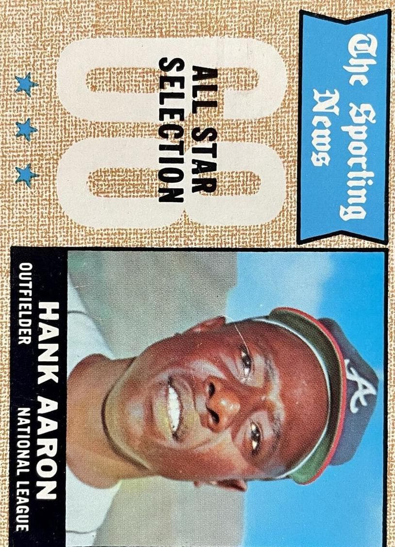 Hank Aaron 1968 topps Topps