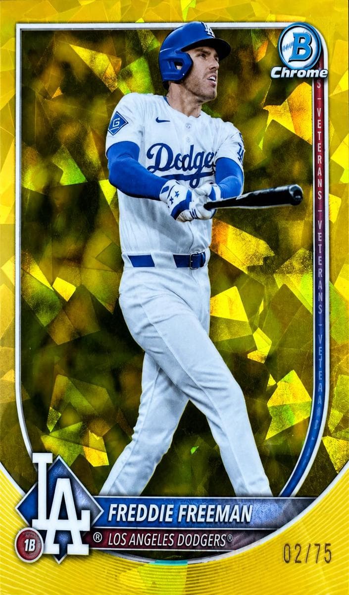 Freddie Freeman 2025 bowman Bowman Chrome Sapphire Edition