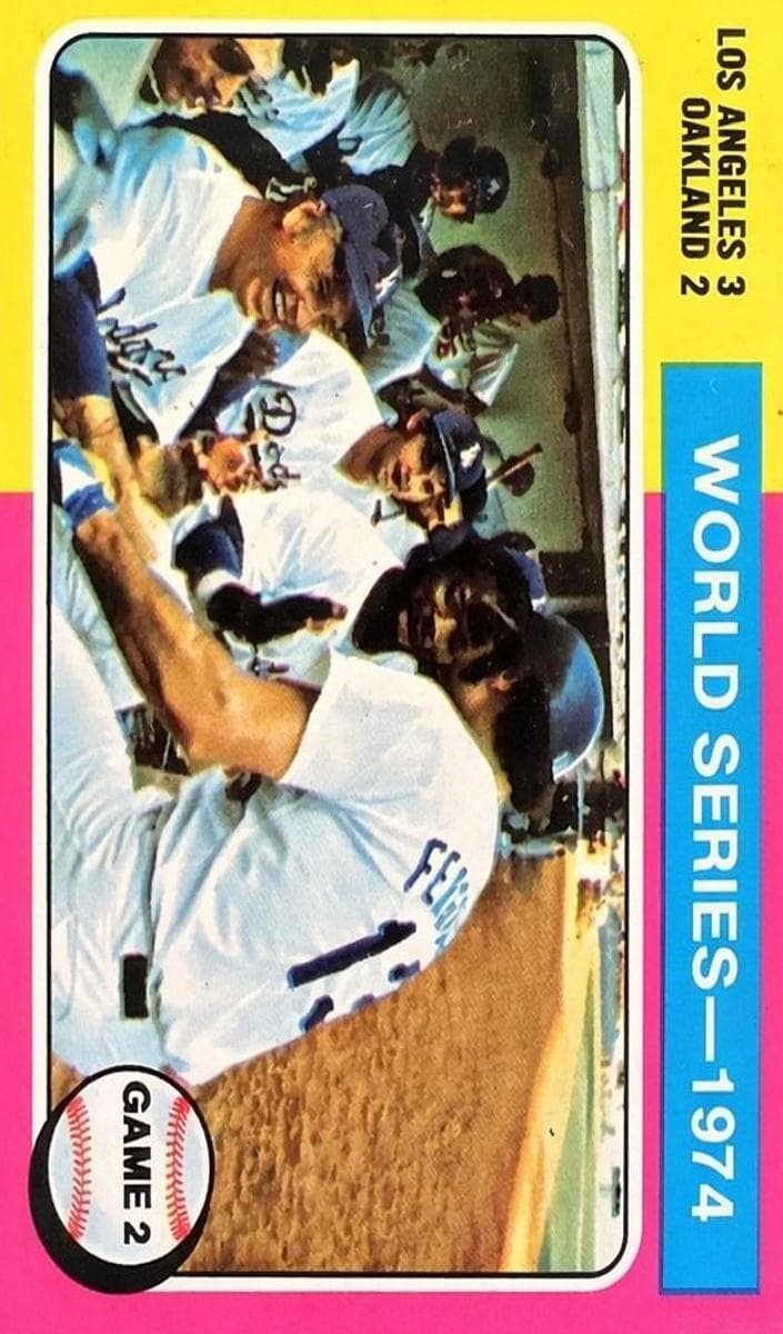 World Series Game 2 1975 topps