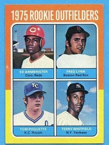 1975 Rookie Outfielders (Ed Armbrister / Fred Lynn / Tom Poquette / Terry Whitfield) #622