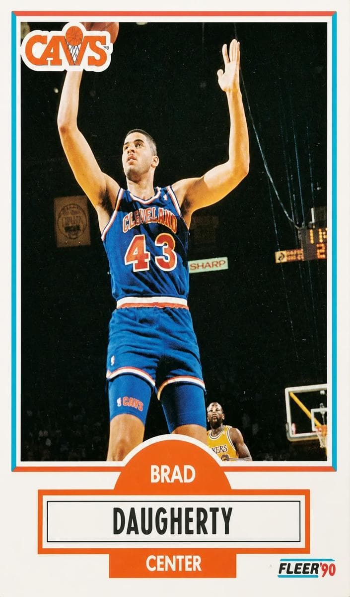 Brad Daugherty 1990 fleer Fleer