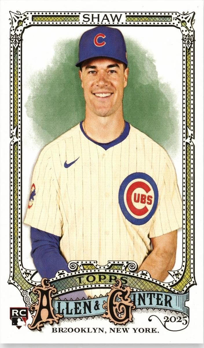Matt Shaw 2025 topps Topps Allen & Ginter X