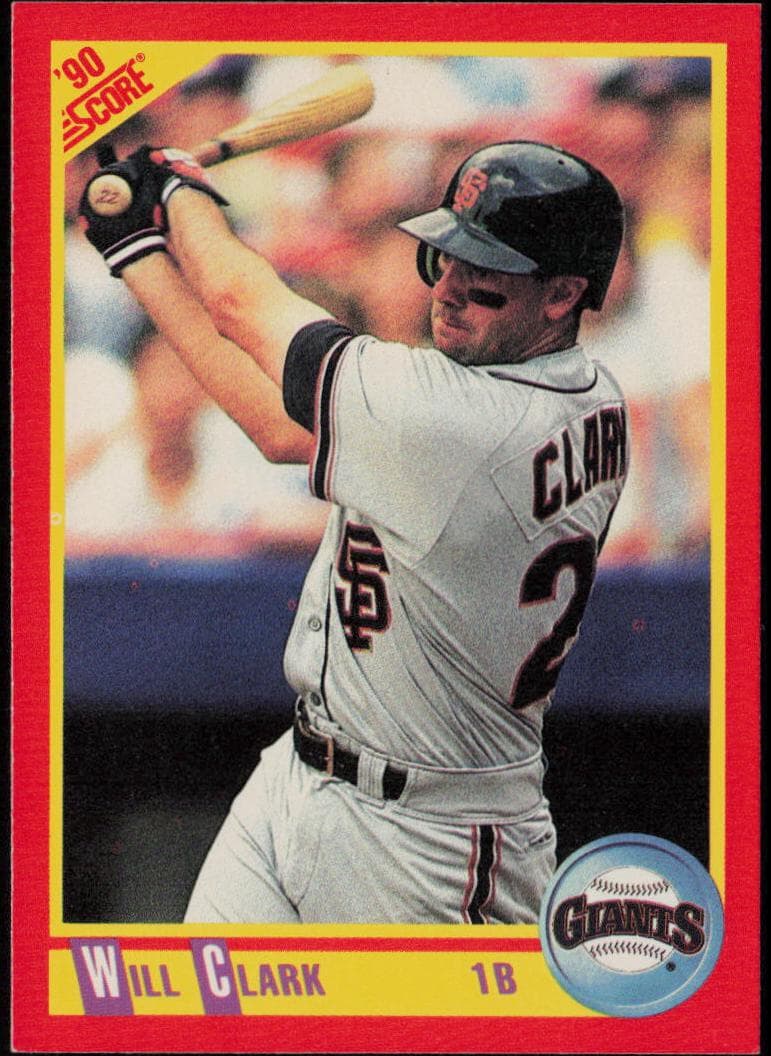 Will Clark 1990 panini Score