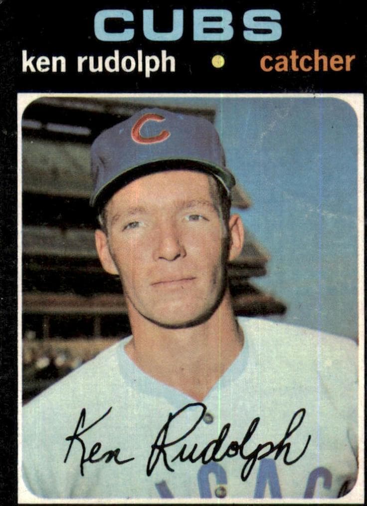 Ken Rudolph 1971 topps Topps