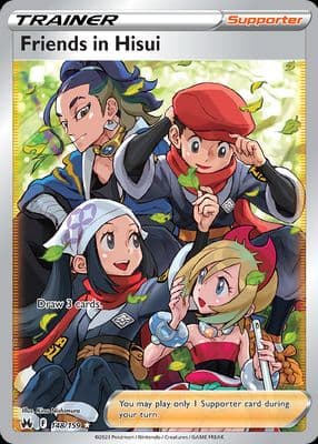 Friends in Hisui trading card