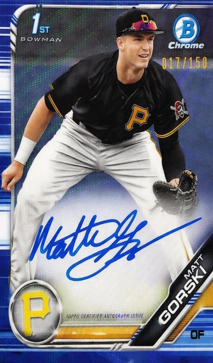 Matt Gorski 2019 bowman Bowman Draft