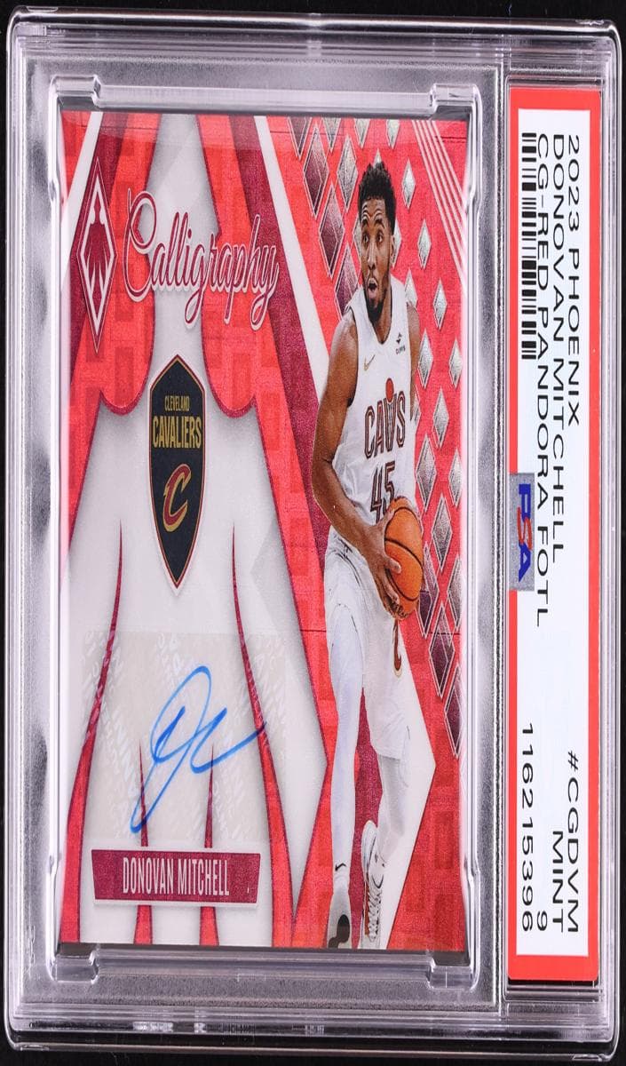Donovan Mitchell 2023 Panini Phoenix auto card