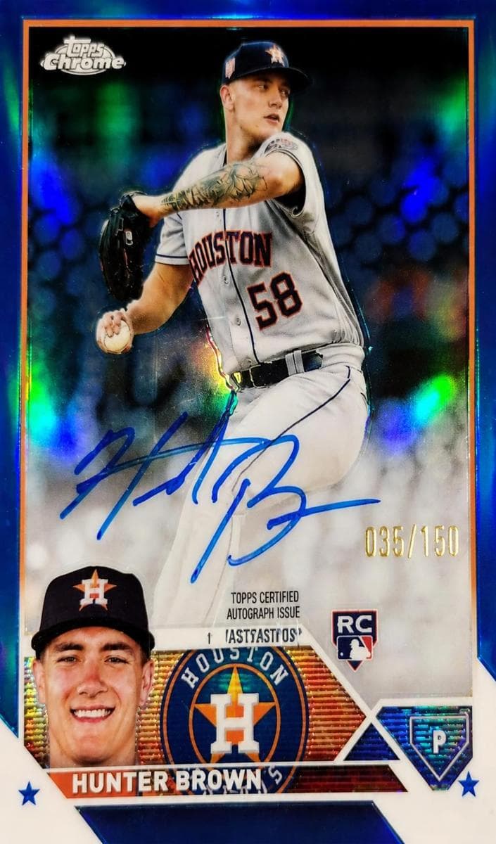 Hunter Brown 2023 topps Topps Chrome