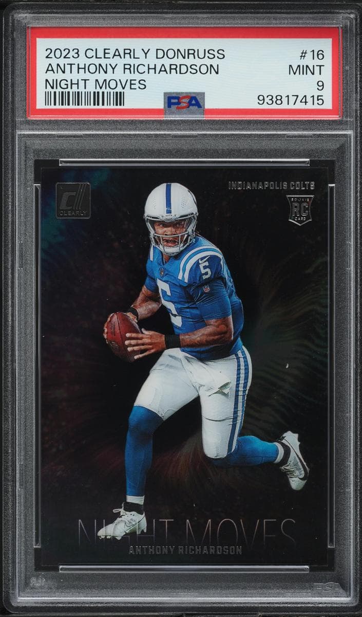 Anthony Richardson 2023 panini Clearly Donruss
