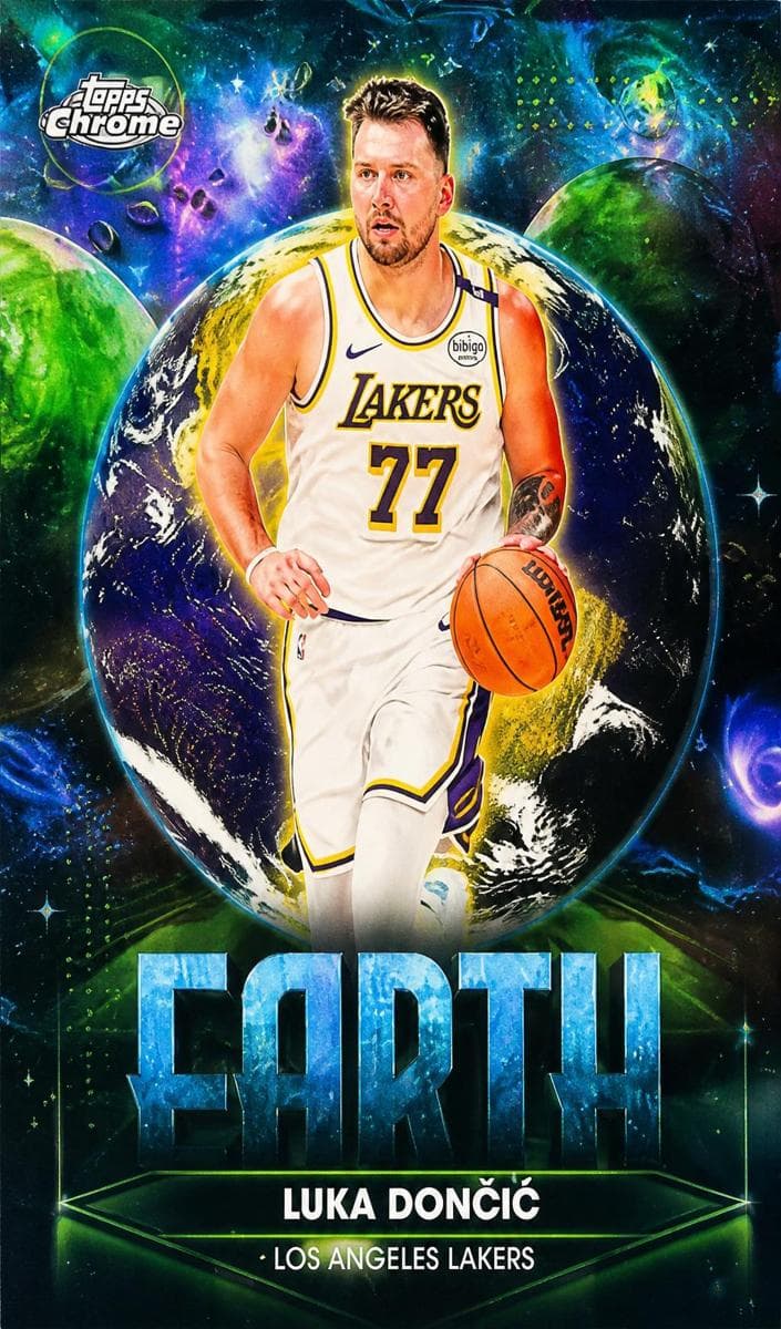 Luka Dončić 2025 topps Topps Cosmic Chrome