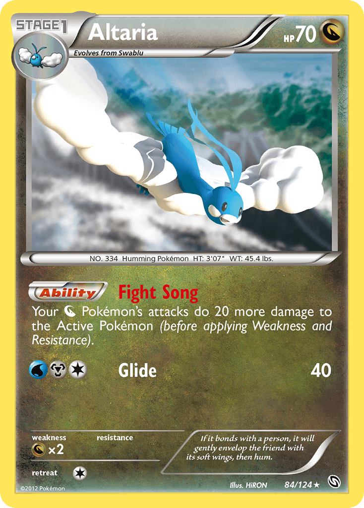 Altaria 2012 Pokemon Dragons Exalted