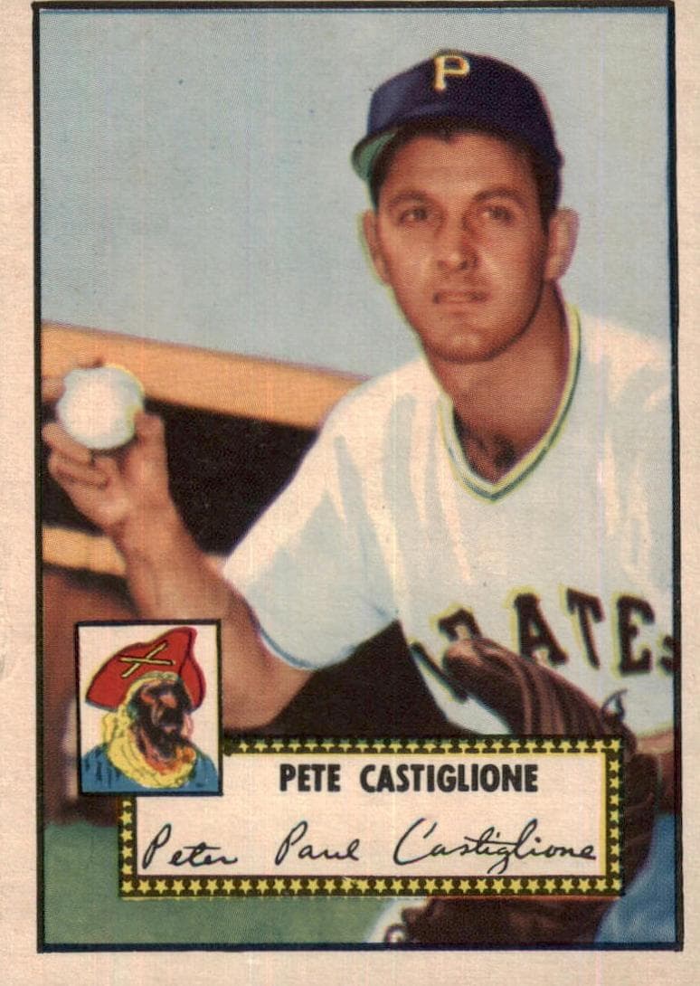 Pete Castiglione 1952 topps Topps