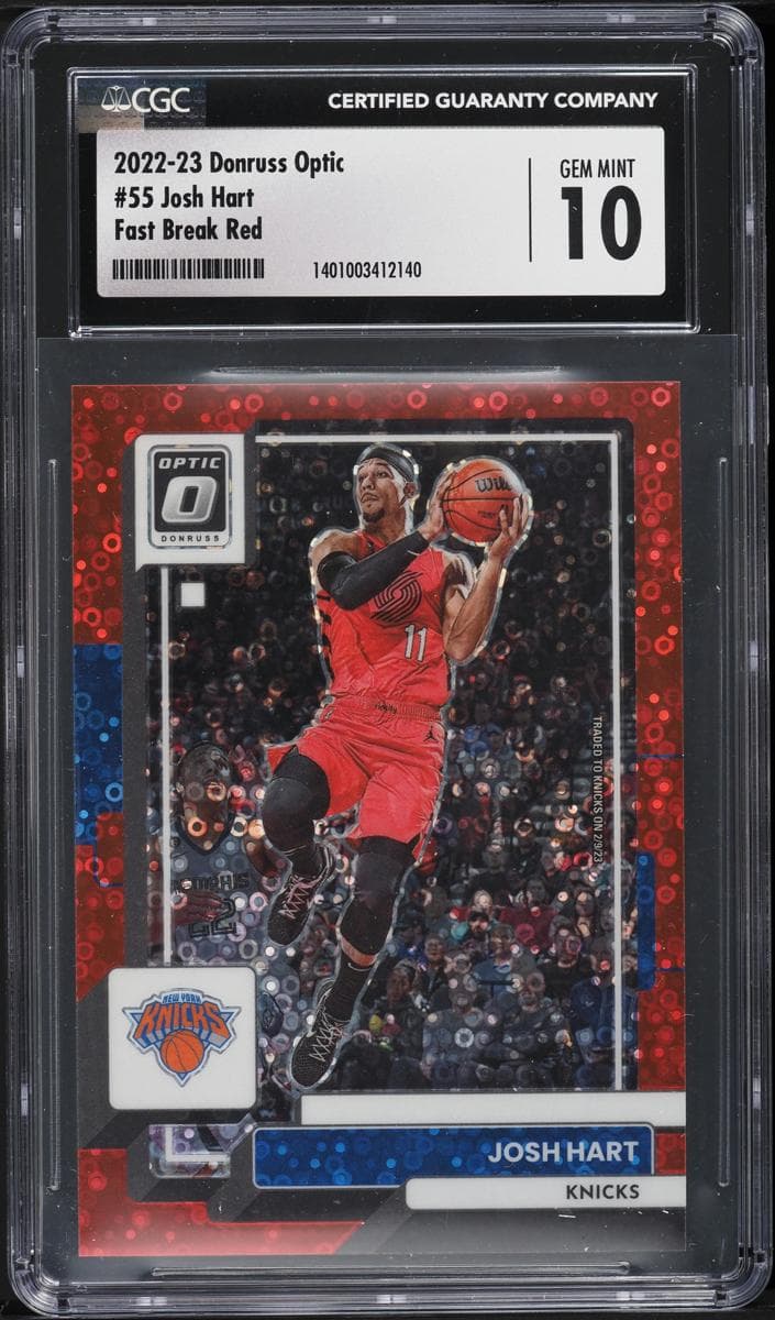 Josh Hart 2022 panini Donruss Optic