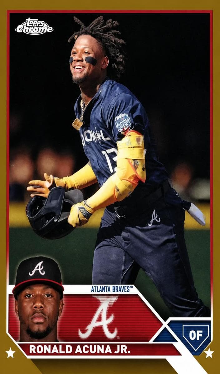 Ronald Acuña Jr. 2023 topps Topps Chrome Update